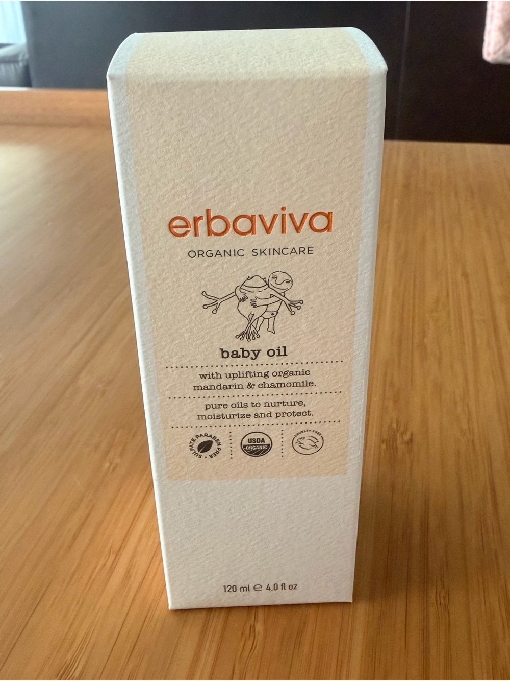 Erbaviva Organic Baby Oil 120ml